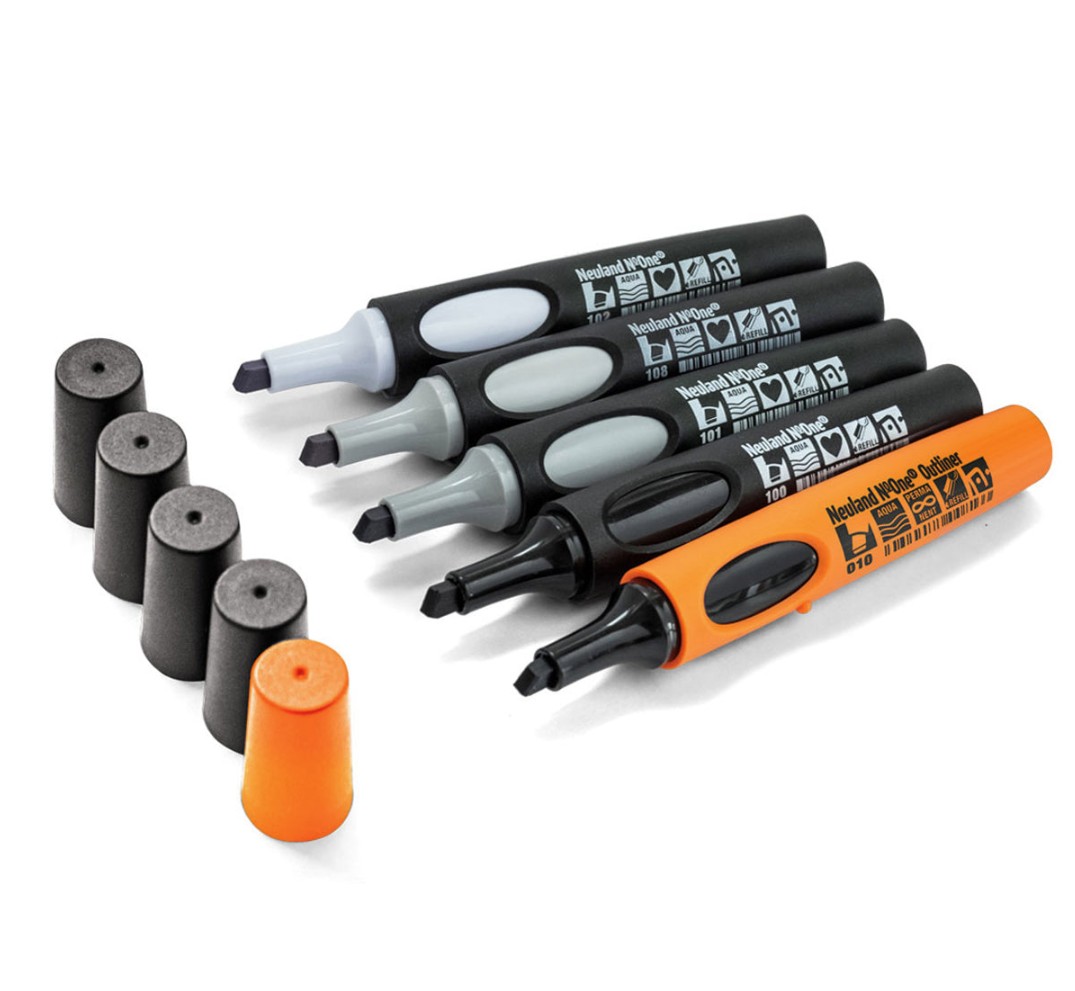 Neuland No.One®, 5er Set 10, From grey to black