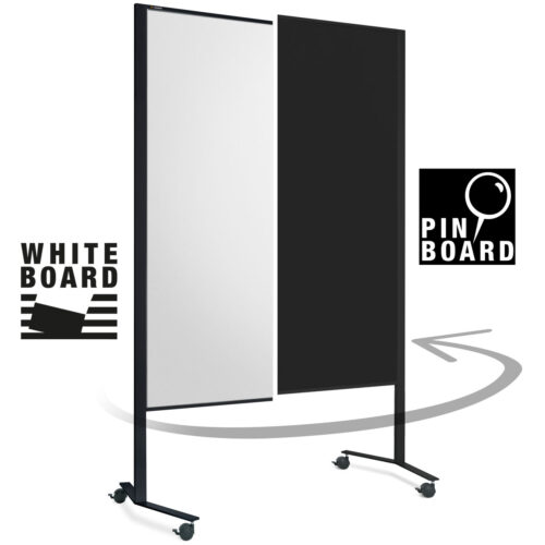Pinnwand LW-11 black Duo Slide (Rahmen schwarz)