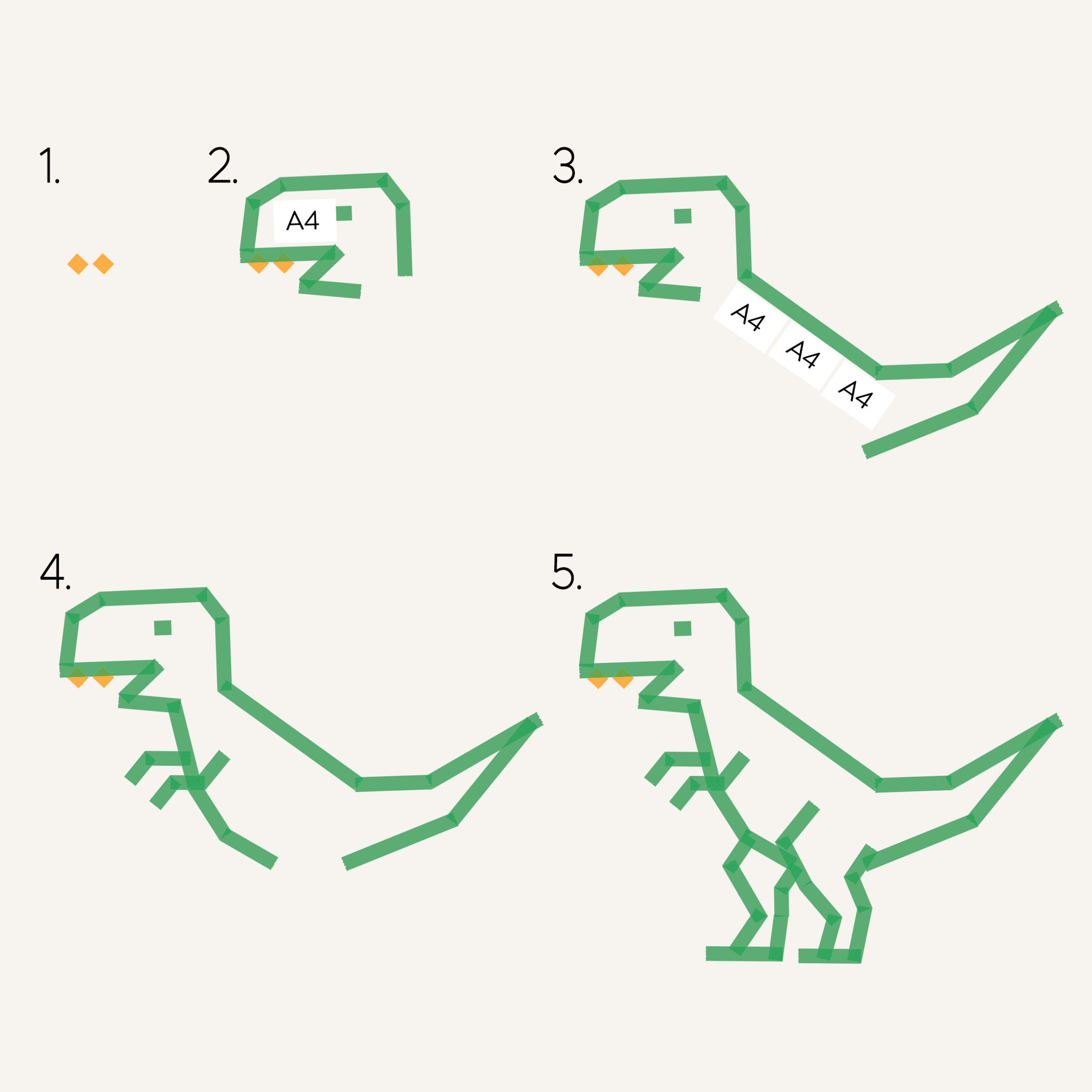 Einfach tapen im Kinderzimmer – Dino Edition – Bild 2