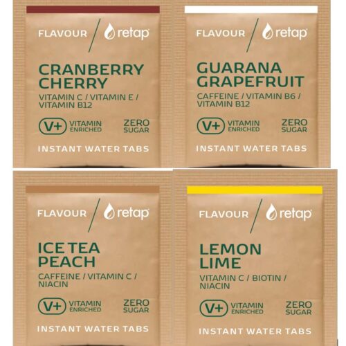 Retap® Tabs - Probierset 4 Tabs - 4 Sorten